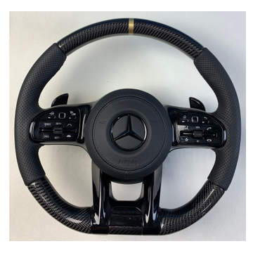 Premium carbon fibre Mercedes compatible steering wheel CF-008