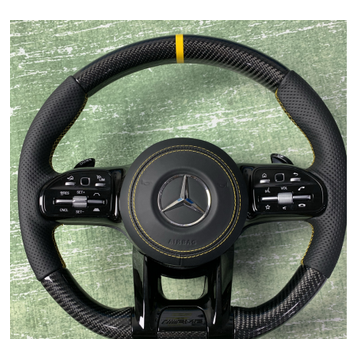 Premium carbon fibre Mercedes compatible steering wheel CF-010