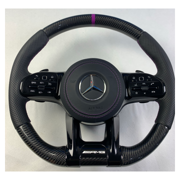 Premium carbon fibre Mercedes compatible steering wheel CF-011