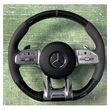 Premium carbon fibre Mercedes compatible steering wheel CF-012