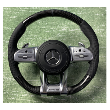 Premium carbon fibre Mercedes compatible steering wheel CF-014