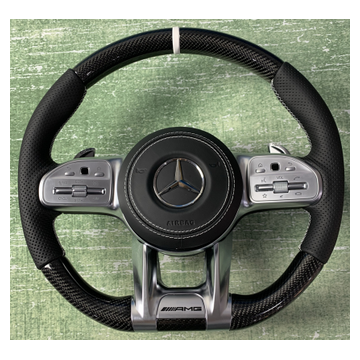 Premium carbon fibre Mercedes compatible steering wheel CF-015