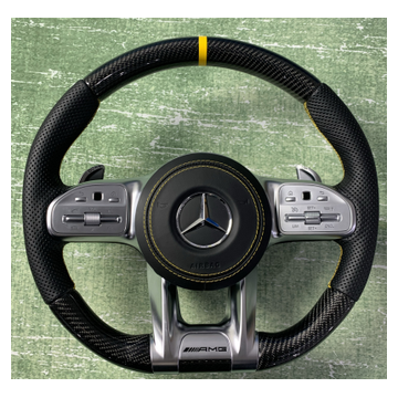 Premium carbon fibre Mercedes compatible steering wheel CF-016