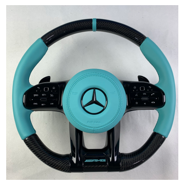 Premium carbon fibre Mercedes compatible steering wheel CF-017