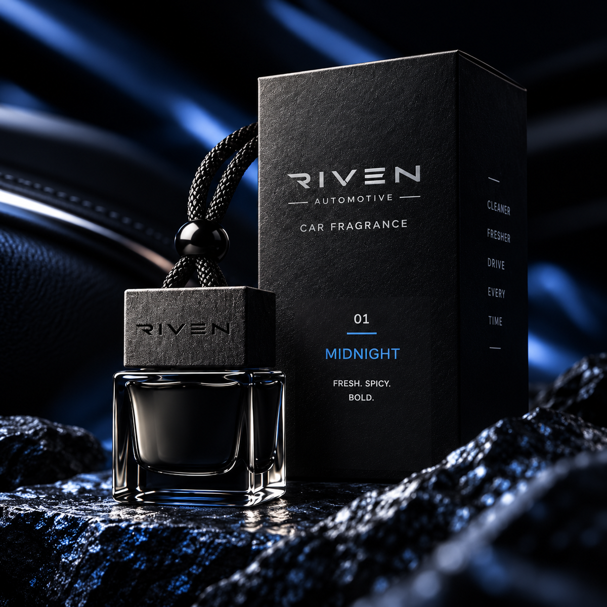 RIVEN No.04 Cobalt car fragrance